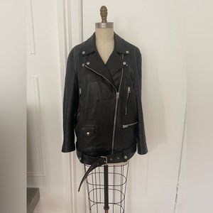 SOLD. Acne studios over sized leather jacket